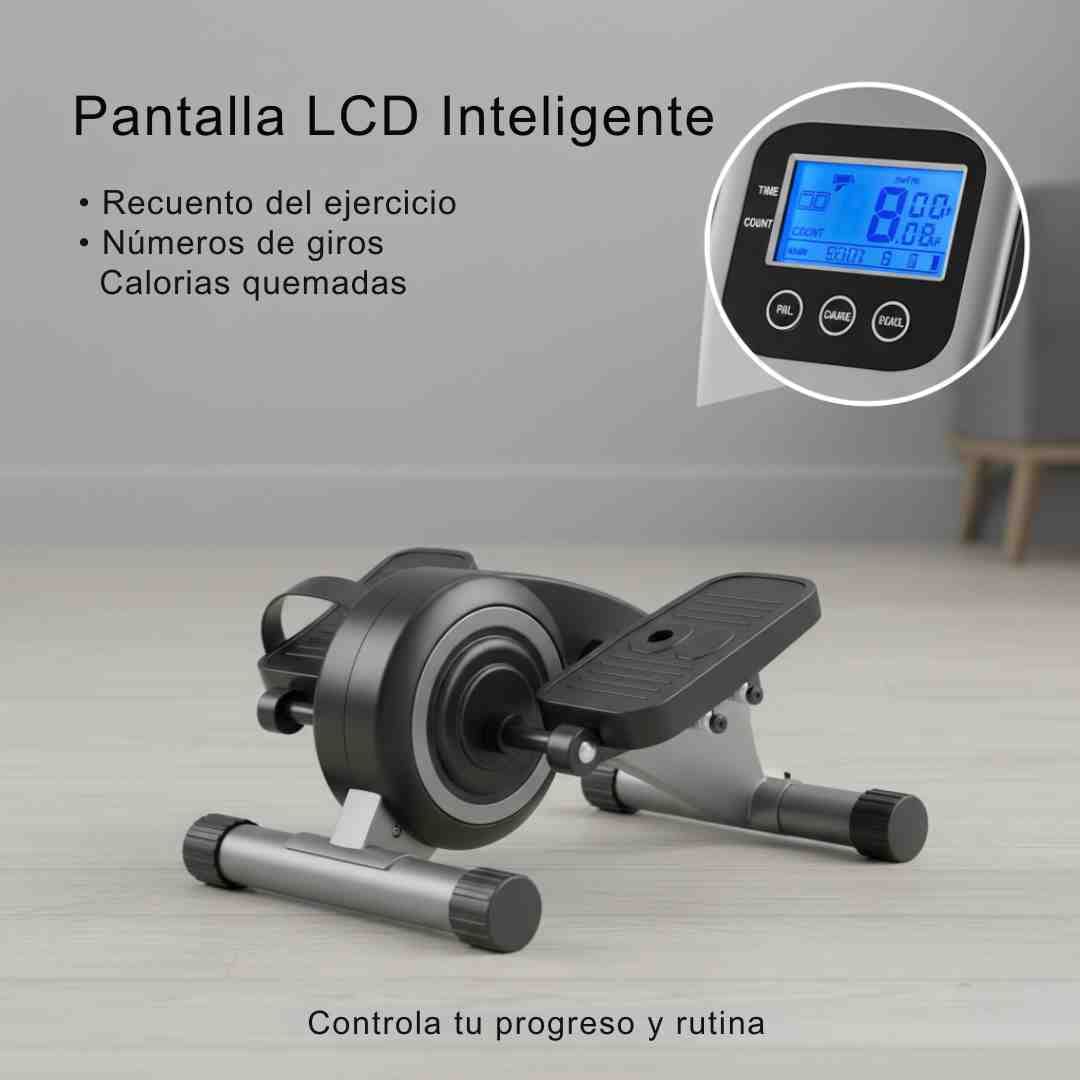 Mini Bike Portátil con Pantalla LCD – Ejercita Piernas y Brazos en Casa + Obsequio
