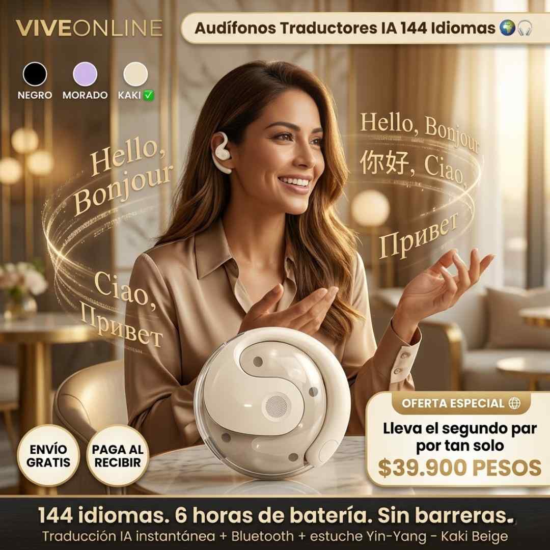 Audífonos Traductores Inteligentes +140 Idiomas – Traducción en Tiempo Real en tus Oídos + Obsequio