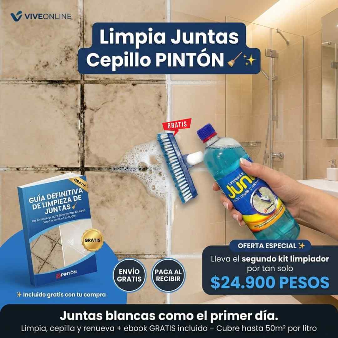 Limpia Juntas Cepillo — deja tus baldosas como nuevas en minutos sin restregar con fuerza + OBSEQUIOS