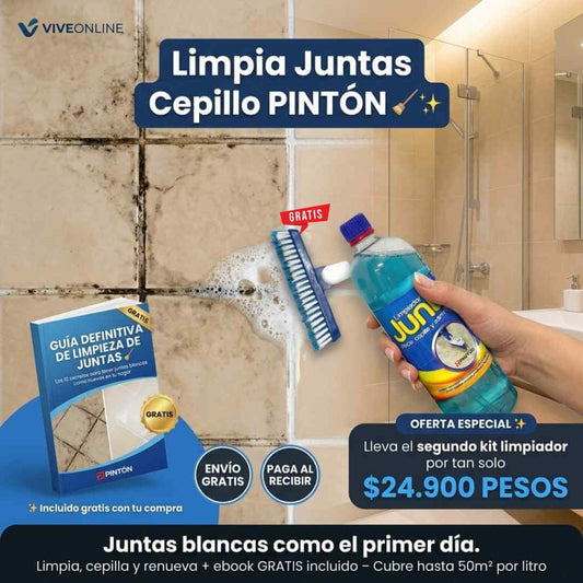 Limpia Juntas Cepillo — deja tus baldosas como nuevas en minutos sin restregar con fuerza + OBSEQUIOS