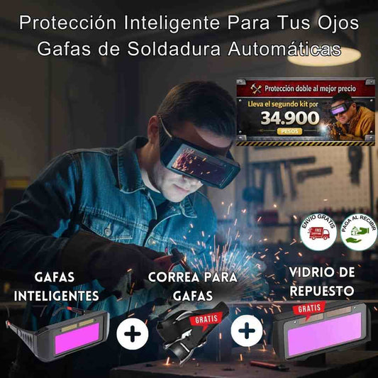 Gafas de Soldadura Automáticas - Protección inteligente para tus ojos en cada chispa + Obsequios