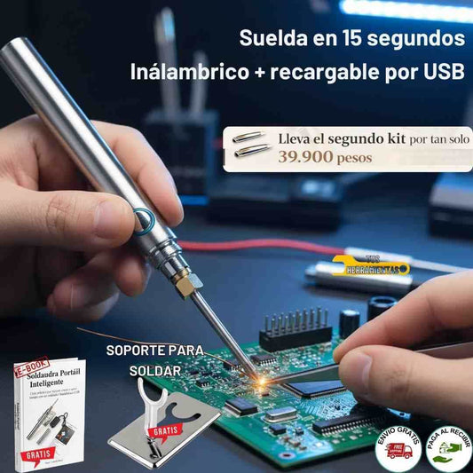Soldador Inalámbrico USB – Soluciona Reparaciones en Minutos (Sin Cables) + Obsequios