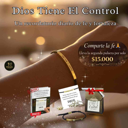 Pulsera “Dios Tiene El Control” – Un Recordatorio Diario De Fe Y Fortaleza + Obsequio