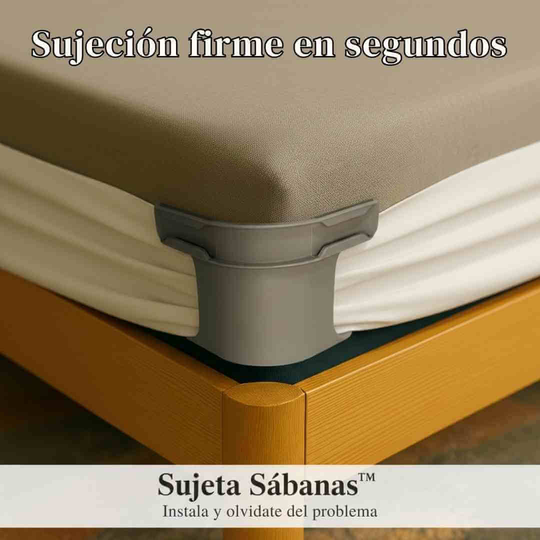 Sujeta Sábanas™: Tu Cama Perfecta y Estirada Toda la Noche + Obsequio