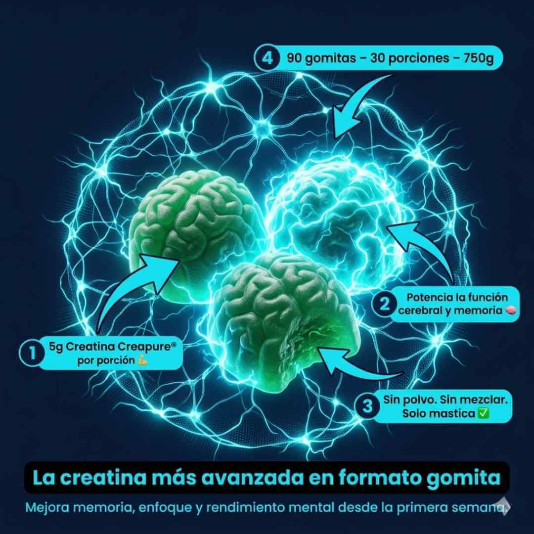 Beast Bites — las gomitas con creatina que activan tu cerebro, mejoran tu memoria y te dan energía mental todo el día