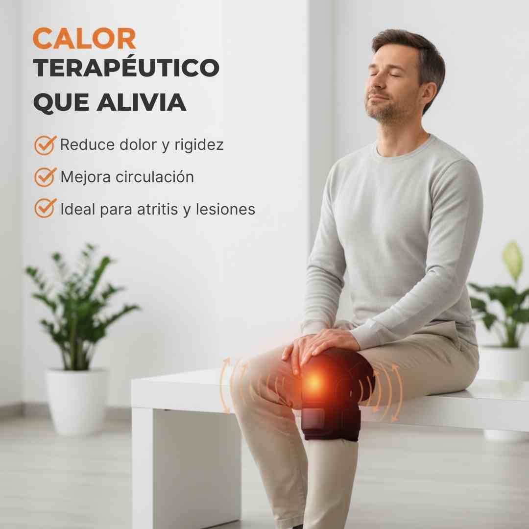 Rodilleras Calentadoras Terapéuticas – Alivio con Calor Ajustable (3 Niveles) + Obsequio