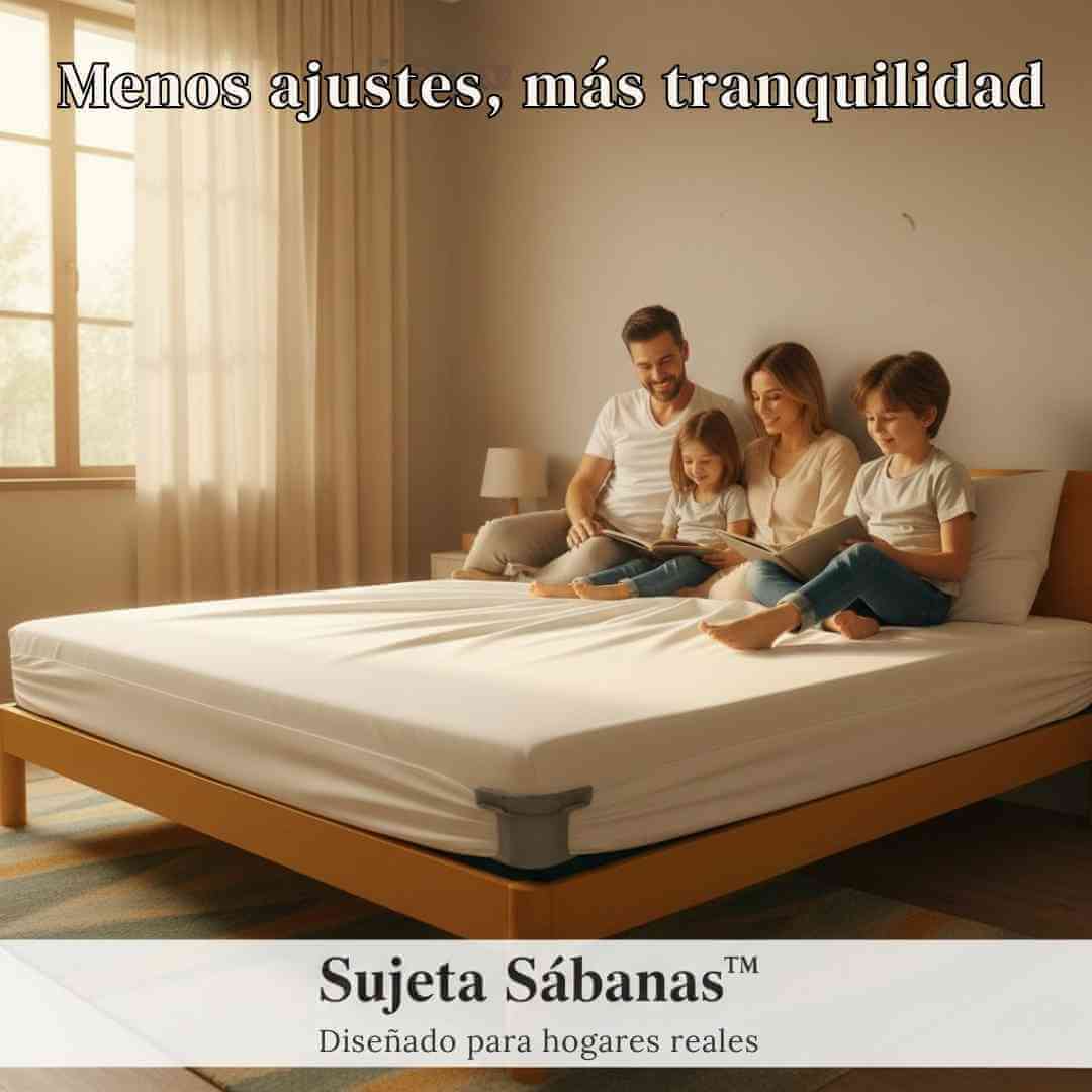 Sujeta Sábanas™: Tu Cama Perfecta y Estirada Toda la Noche + Obsequio