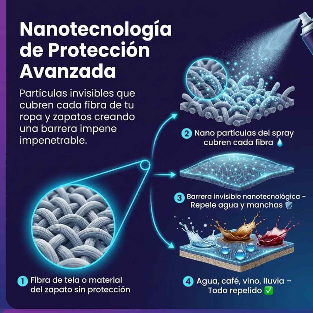 Water Proof Spray x2 — protege tu ropa y tus tenis del agua y las manchas con una sola aplicación  + OBSEQUIO