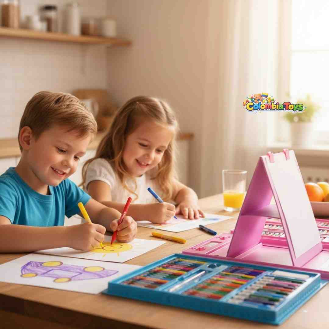Mega Set de Arte Infantil – Maletín de Dibujo 208 Piezas + Obsequio