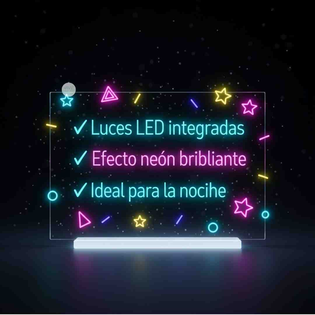 Pizarra Mágica LED – Dibuja, Escribe y Brilla + Ebook Gratis