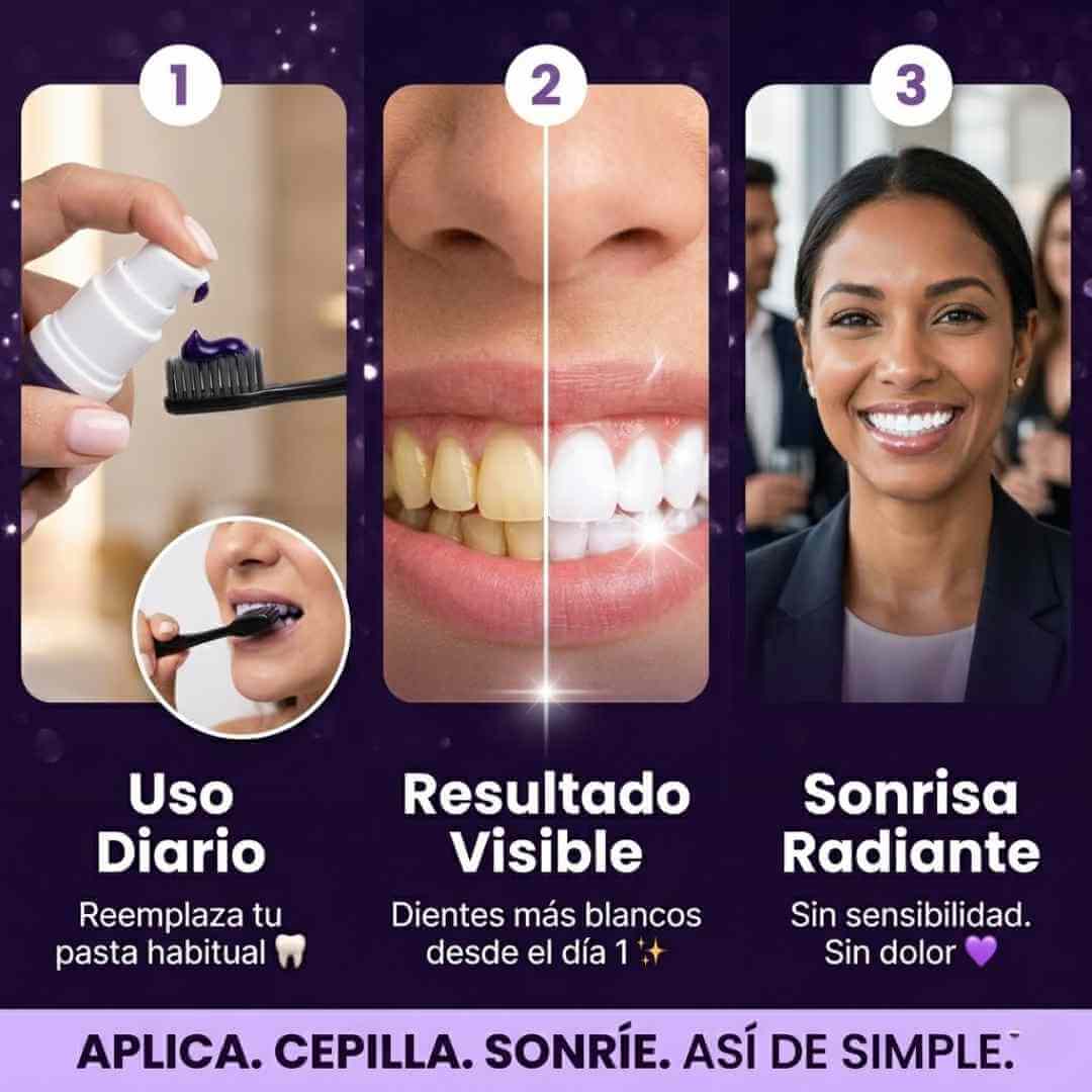 Purple Corrector: Neutraliza el Amarillo y Recupera el Brillo Natural de tu Sonrisa + Obsequio (LA ORIGINAL)