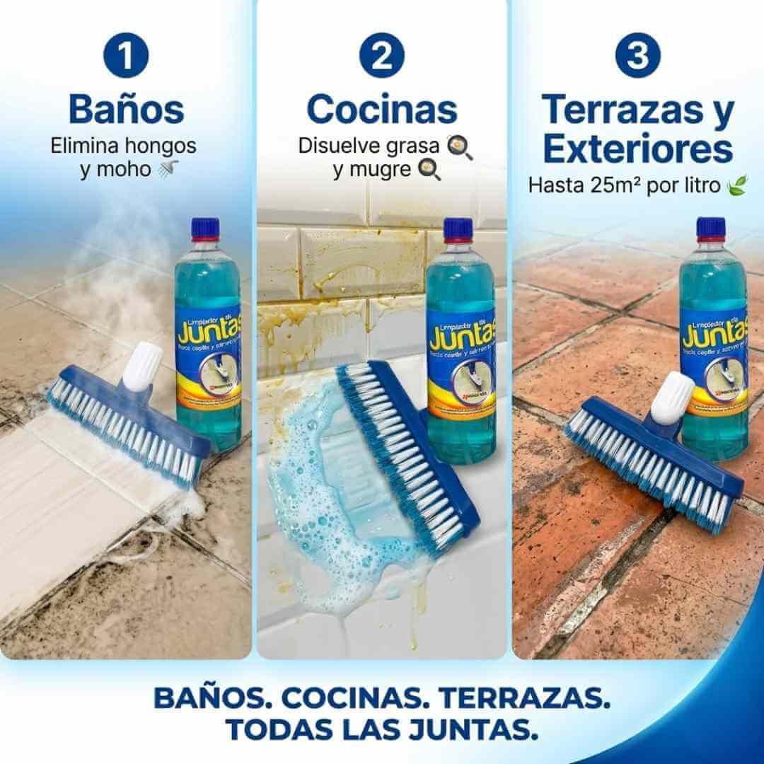 Limpia Juntas Cepillo — deja tus baldosas como nuevas en minutos sin restregar con fuerza + OBSEQUIOS