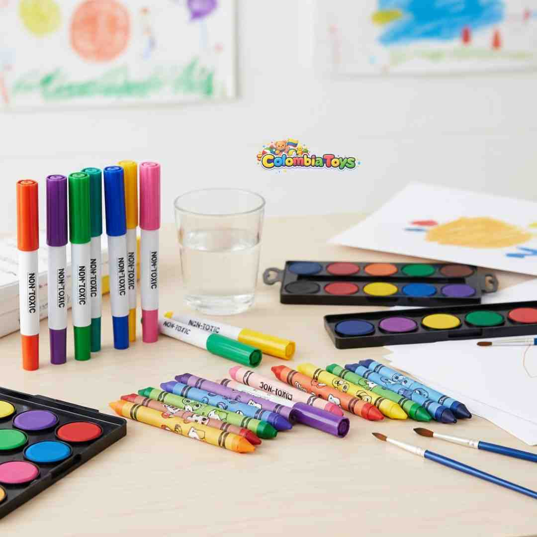 Mega Set de Arte Infantil – Maletín de Dibujo 208 Piezas + Obsequio