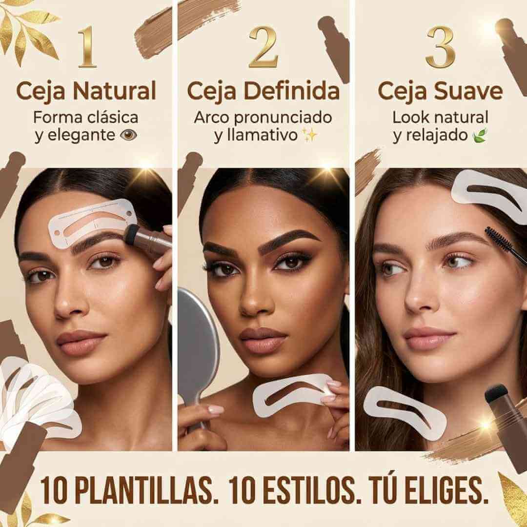 Kit de Cejas Brow Stamp — cejas perfectas y simétricas en segundos sin necesidad de ser experta + OBSEQUIOS