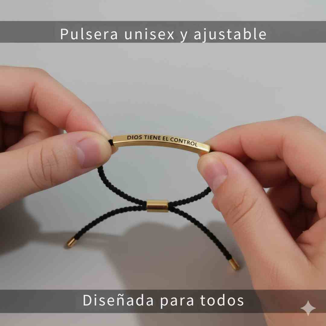 Pulsera “Dios Tiene El Control” – Un Recordatorio Diario De Fe Y Fortaleza + Obsequio