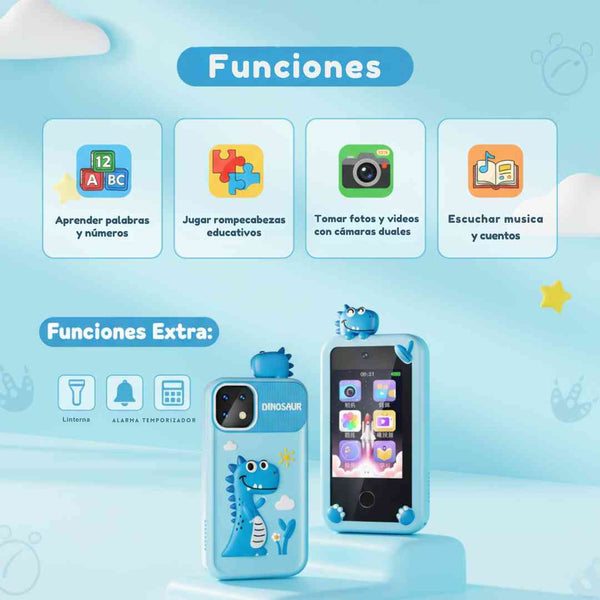 Dino SmartPhone Kids – Con Pack de Regalos Gratis