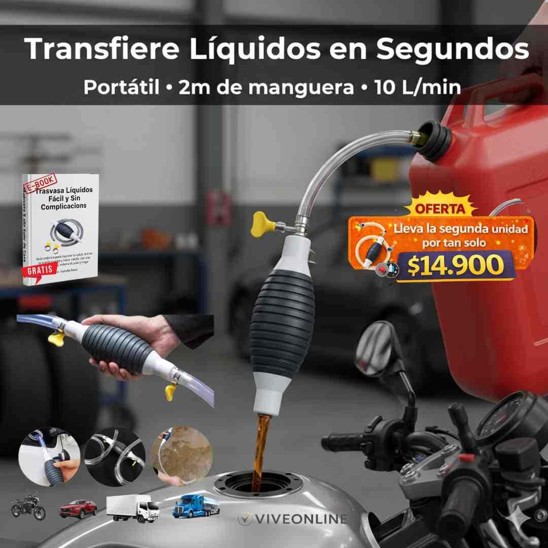 Bomba Manual Trasvase 2m – 10L/min + Obsequio