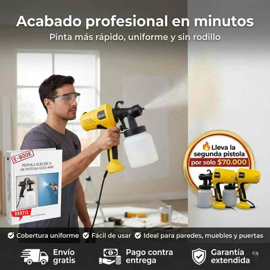 Electric Paint Sprayer Elite: Pinta como un Profesional en la Mitad del Tiempo + Obsequio