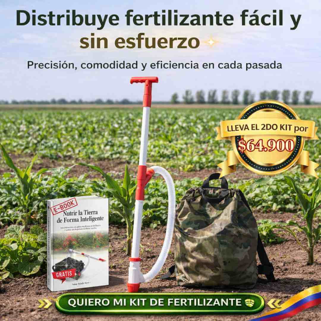Distribuidor de Fertilizante con Mochila – Precisión y Comodidad + Obsequio